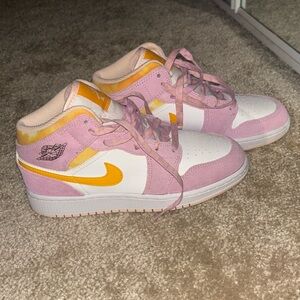 Purple and orange kids Jordan’s